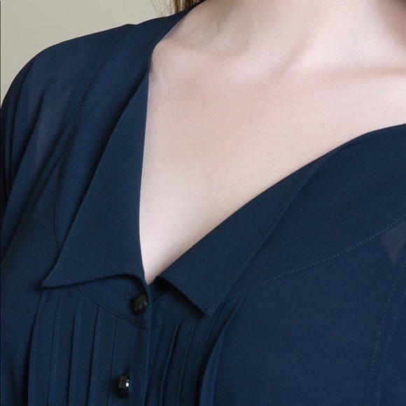 NWT Byron Lars navy shirt dress - Picture 5 of 8